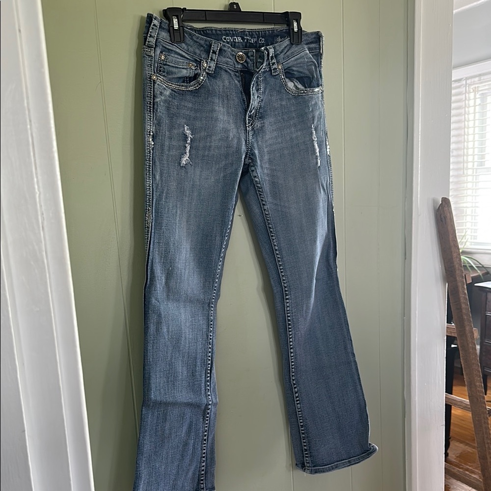 Cowgirl Tuff Blue Straight Leg Jeans